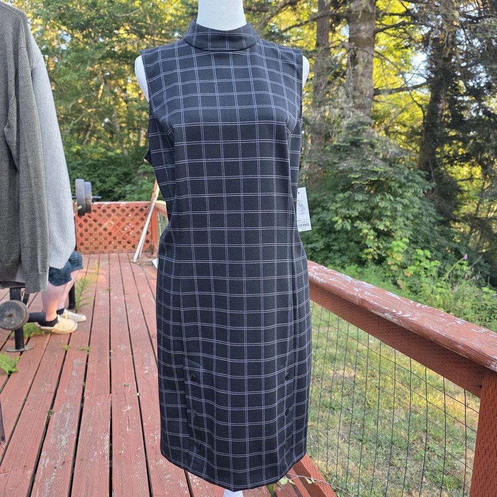 Apt. 9 Black and White Sheath Midi Dress (D-004)